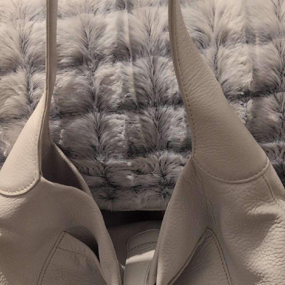 Dooney & Bourke Taupe Leather Shoulder Bag